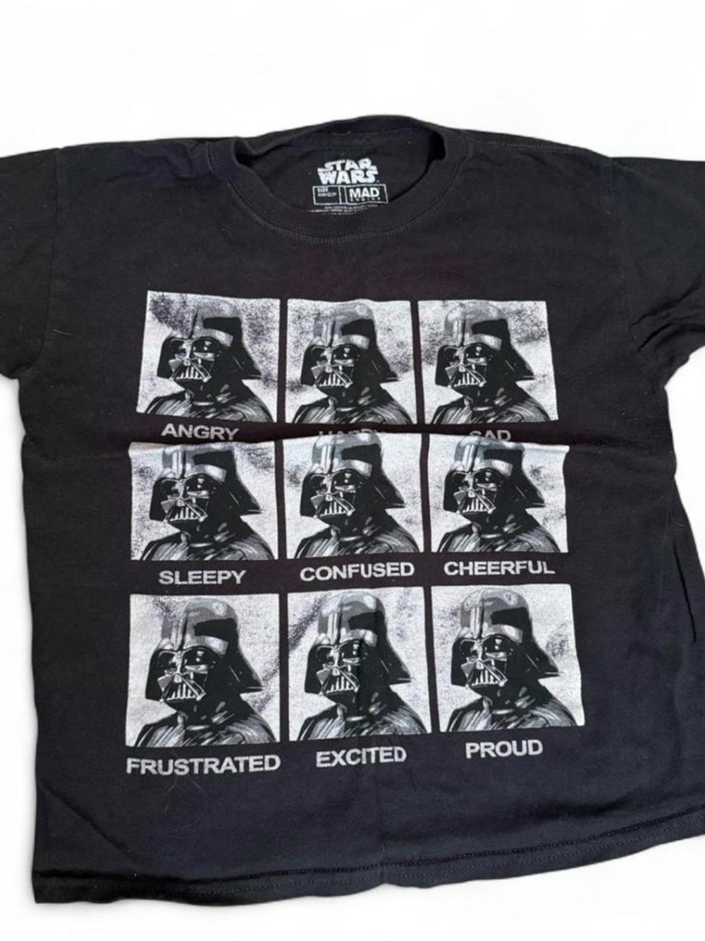 MAD Engine Black Star Wars Darth Vader Nine-Panel Graphic Tee